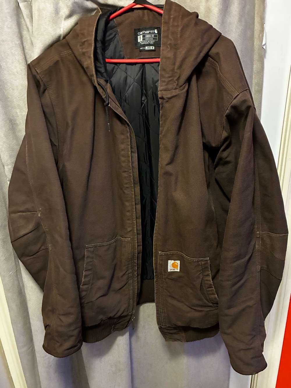 Carhartt Brown Hooded Duck Jacket